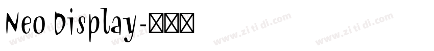 Neo Display字体转换
